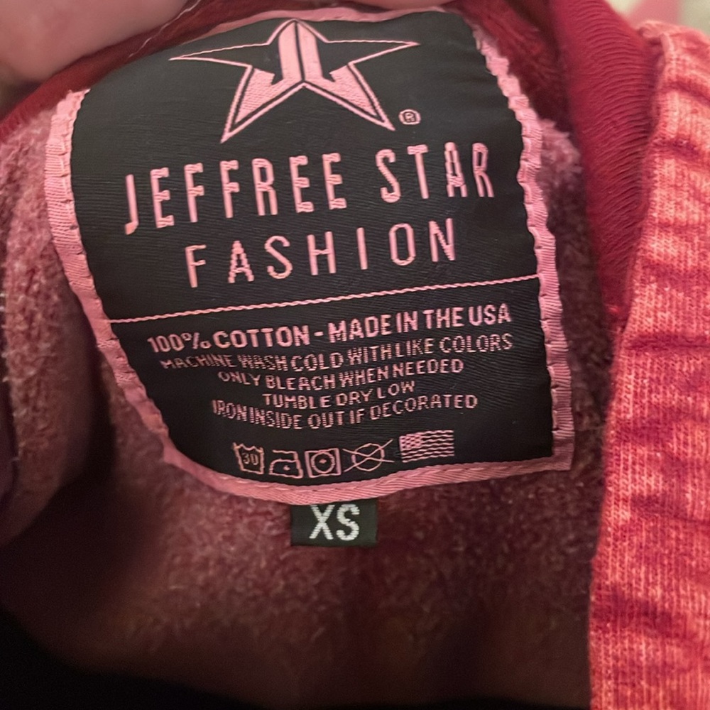 Jeffree Star hoodie size xs GUC distressed look - Picture 5 of 5